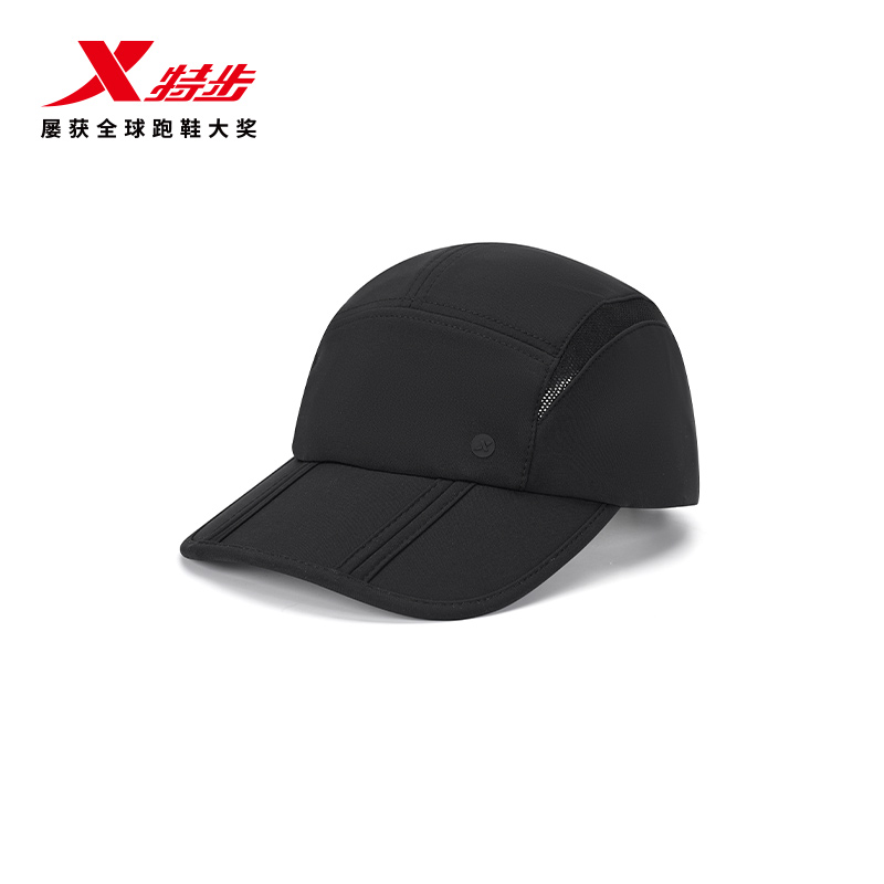 特步鸭舌帽丨网眼透气圆顶遮阳运动帽速干时尚钓鱼跑步帽子轻便