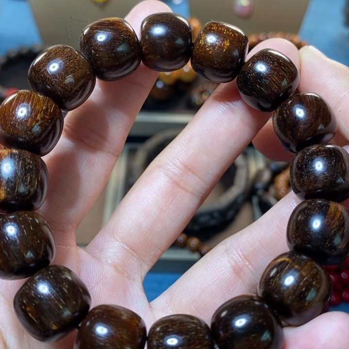 贡木1314老形珠手串手链贡木