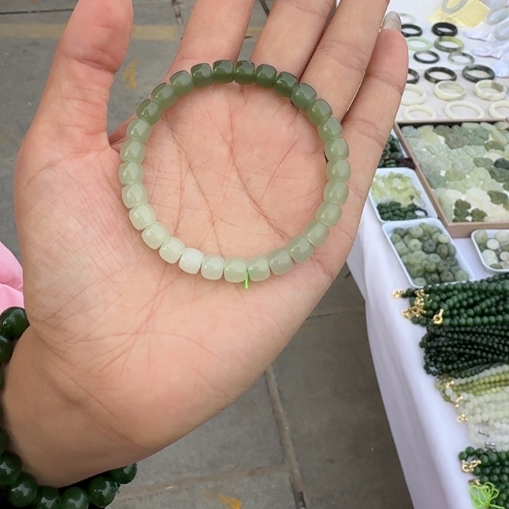 和田玉手串未镶嵌