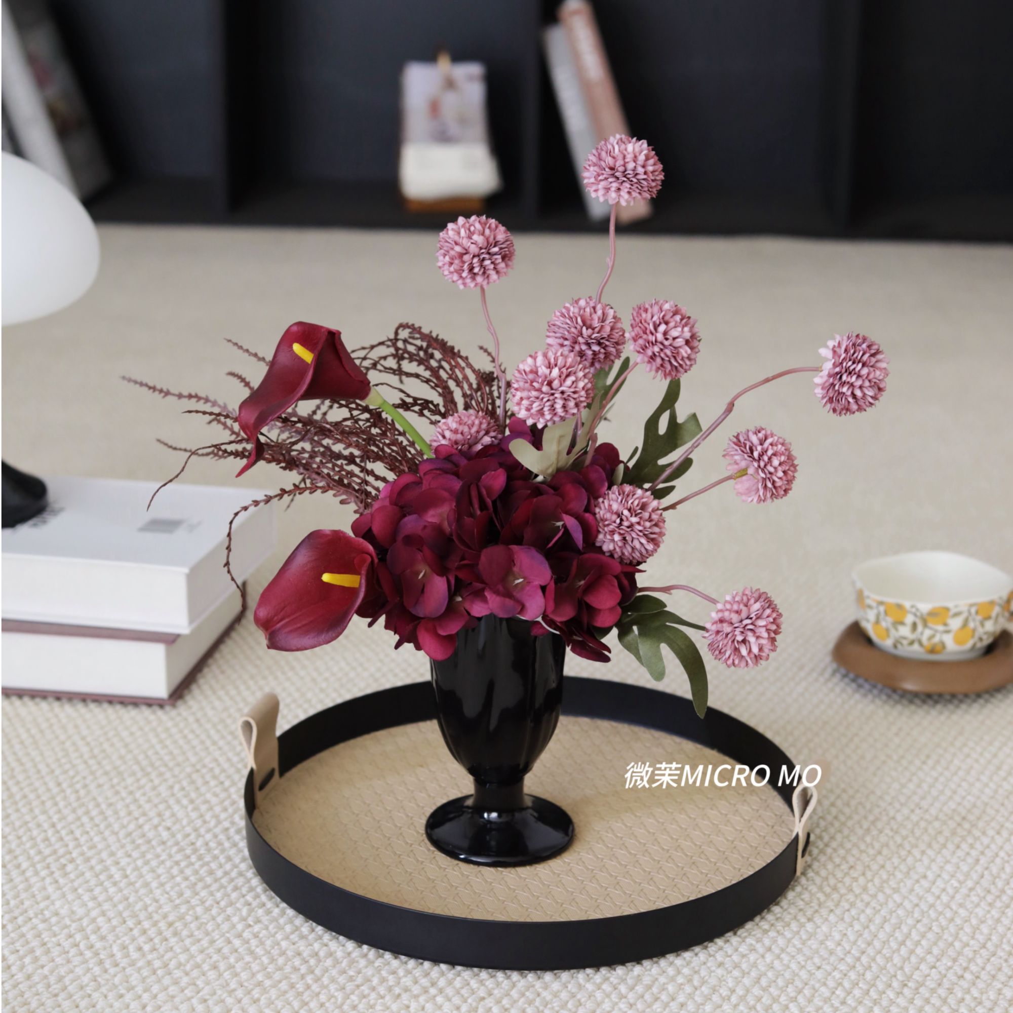 画书·仿真花假花餐桌花电视柜茶几摆件家居装饰摆设轻奢高级感