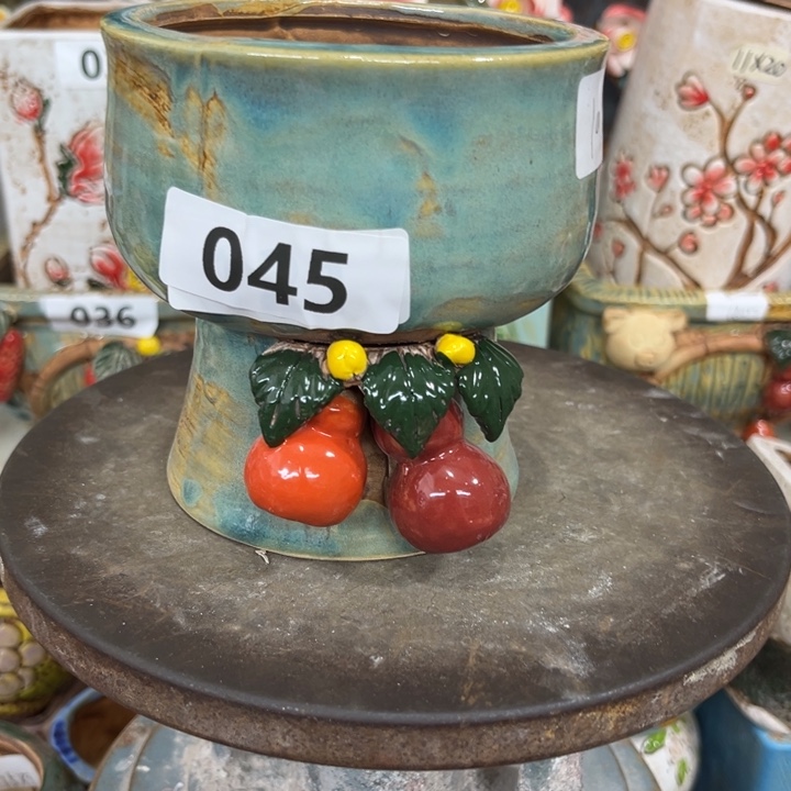 紫砂花盆粗陶材质多肉花盆