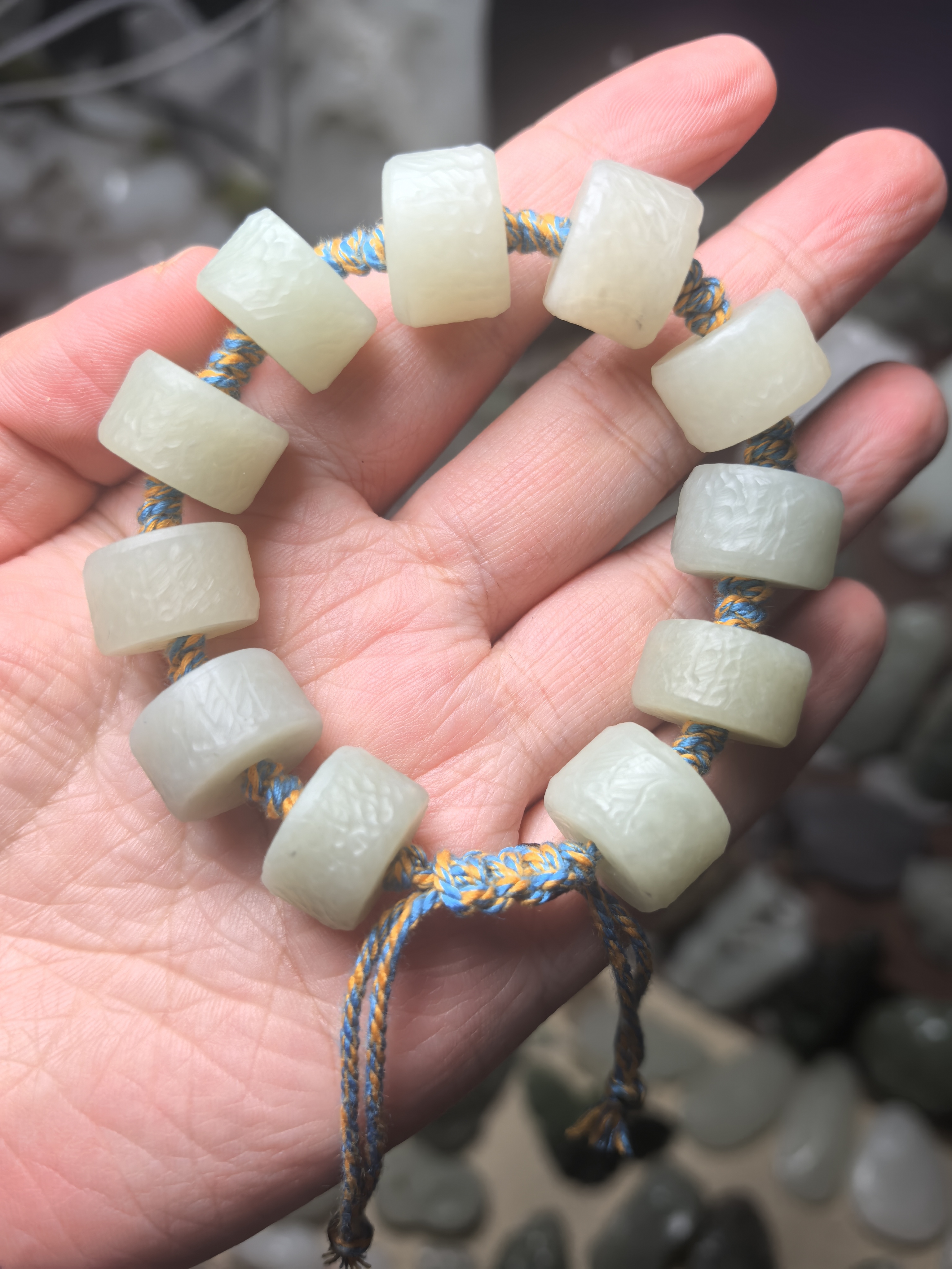 和田玉手串编织款