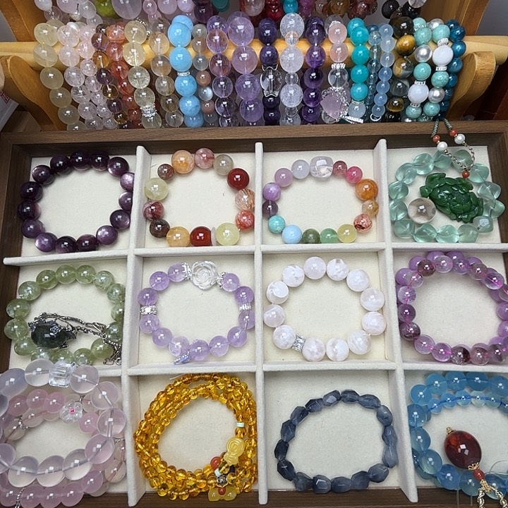 烟晶手链银S925镶嵌