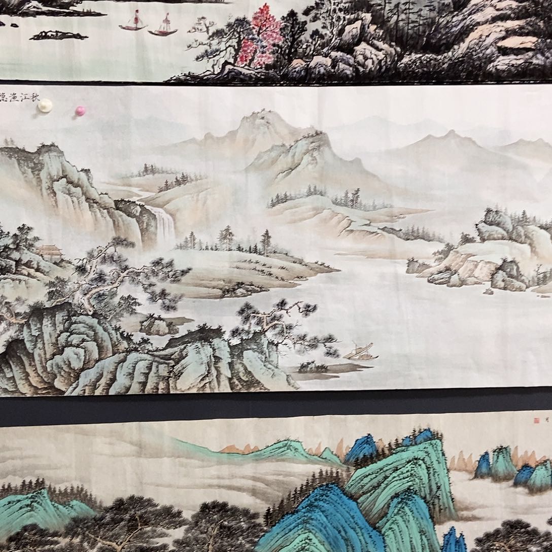 国画绿***.平价版的书画曹松70/180