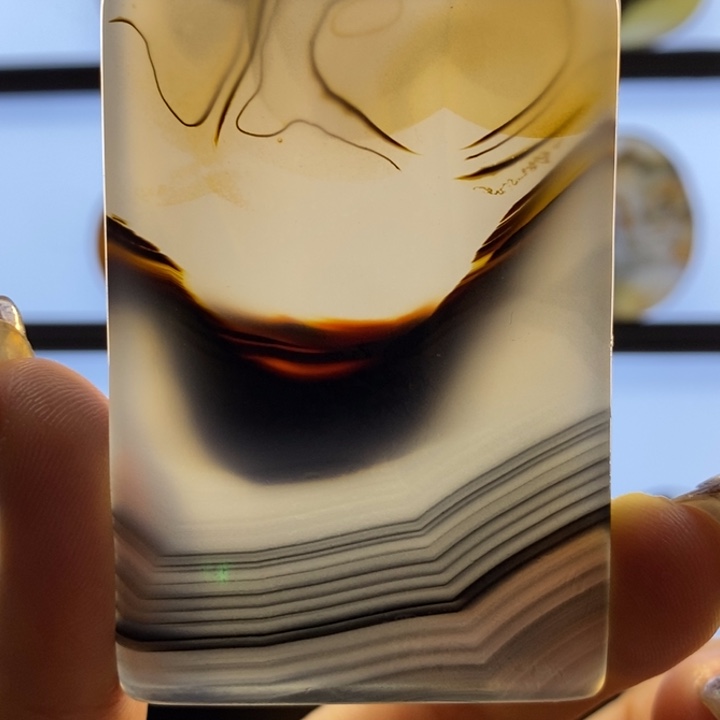 玛瑙/玉髓合金颈饰