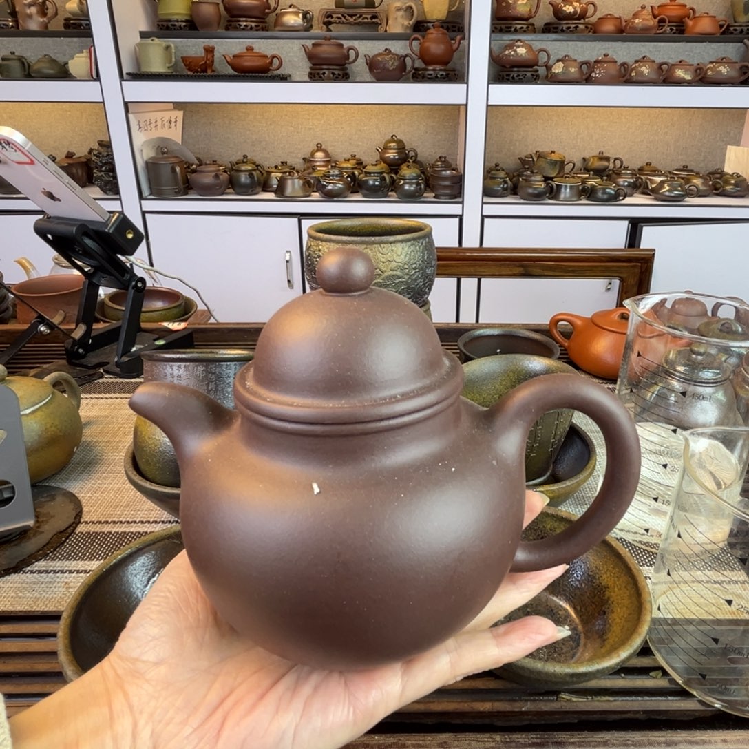 茶壶紫砂老紫450cc