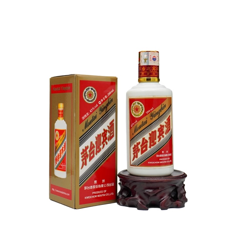 MOUTAI/茅台小迎宾 2011年老酒 品相微瑕43度200ml