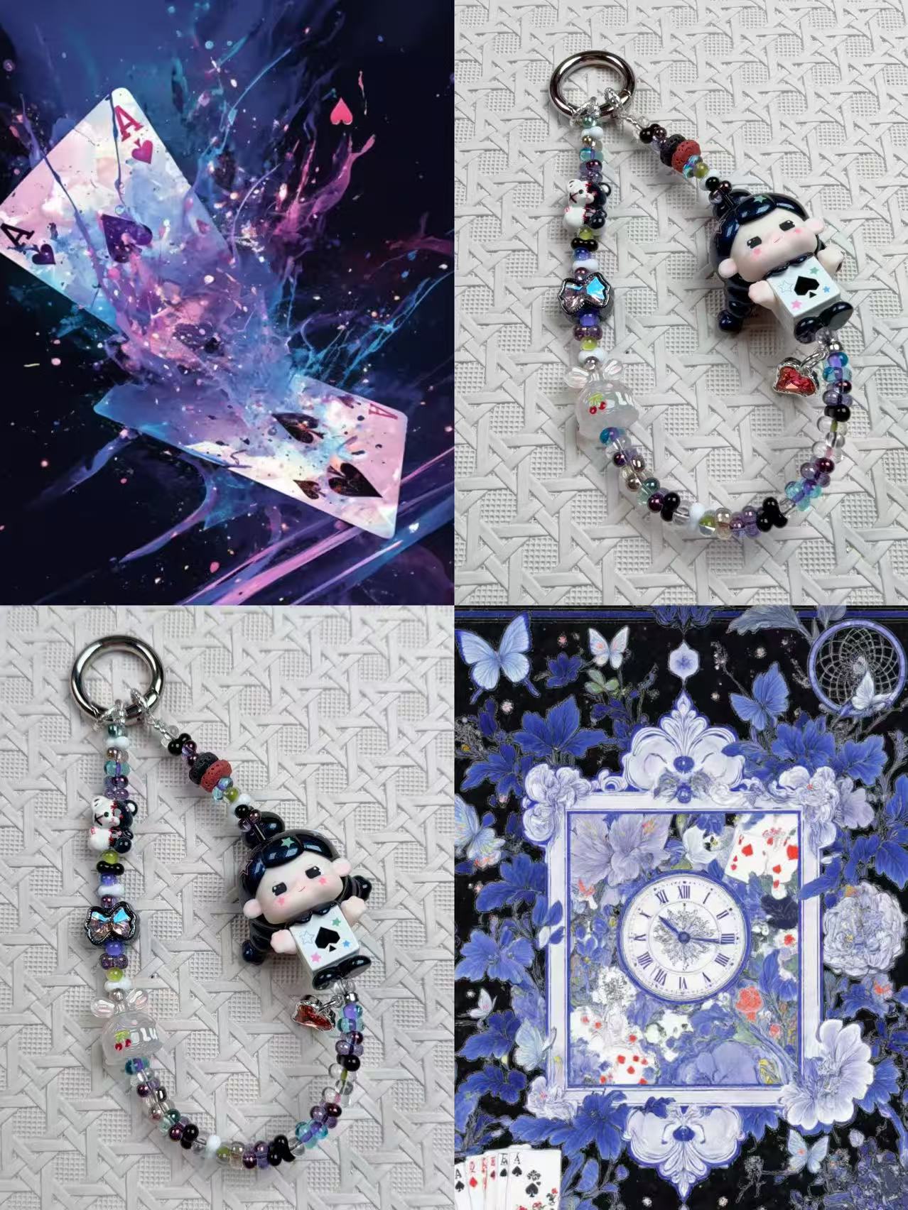 B002原创进口米珠正版萌粒［星耀］手机链