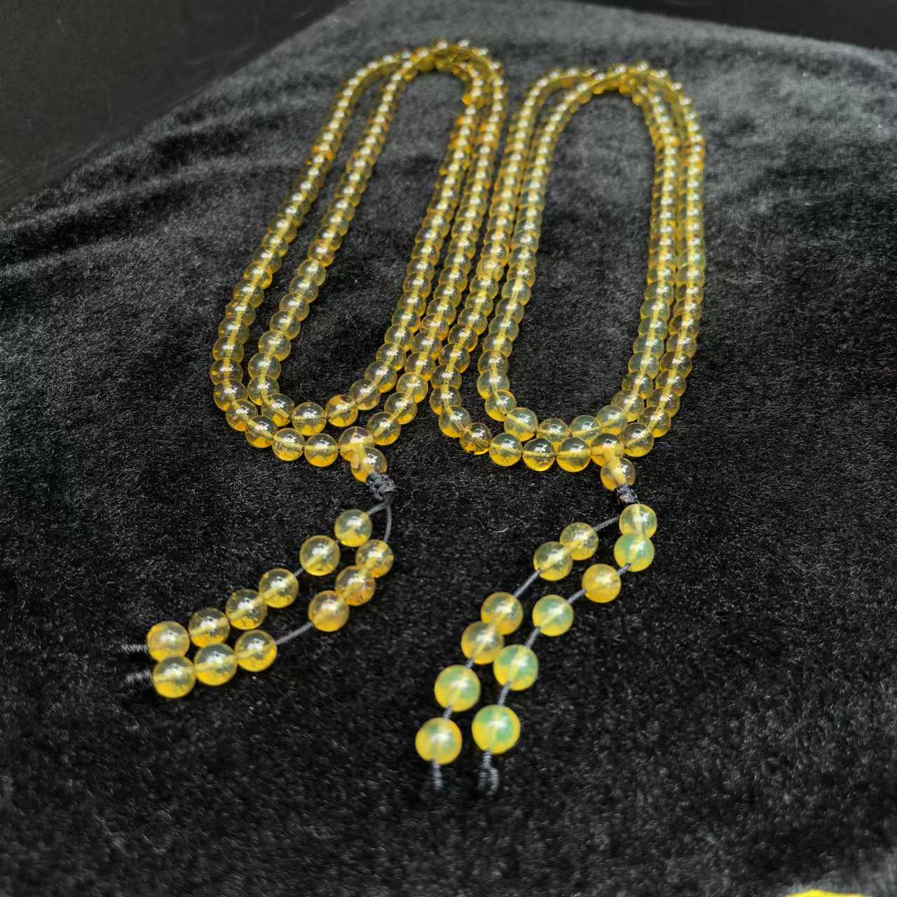 M2379-瑶光九品仙灵草红蓝珀琥珀项链-多样性发货只发一件