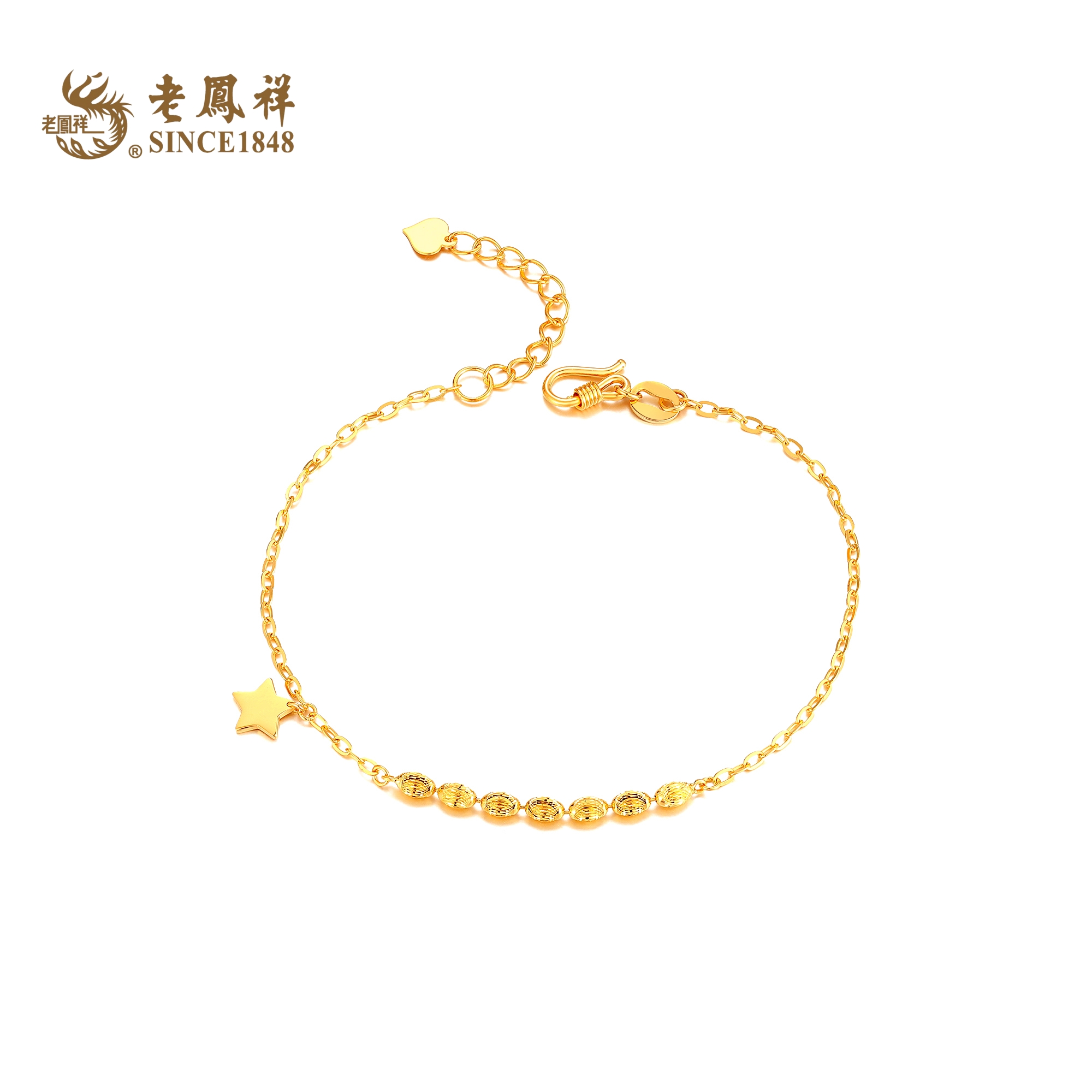 5G简约清新猫眼珠星星手链 