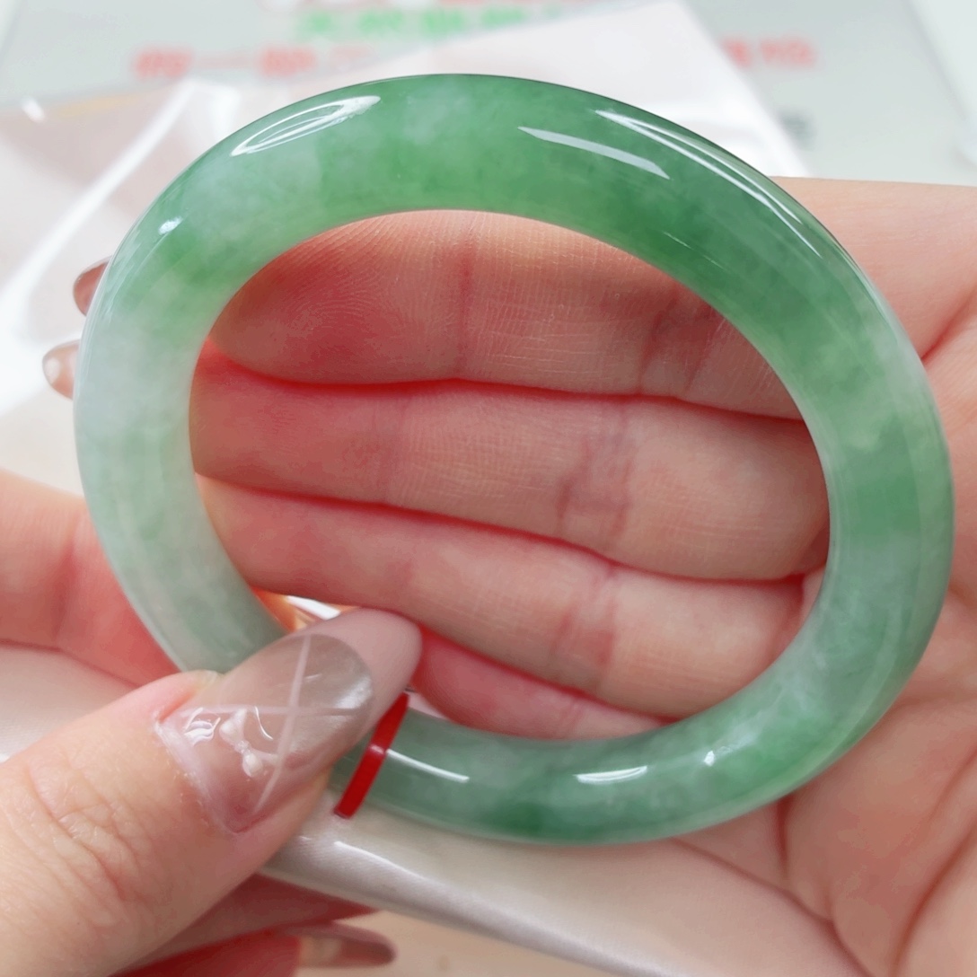 翡翠未镶嵌手镯55x101