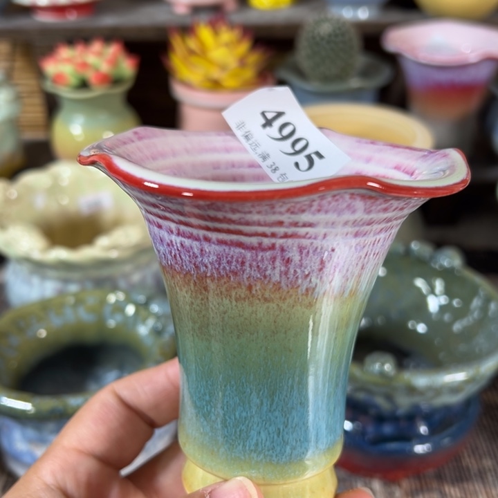 口8 手工花盆满30包邮