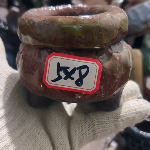 红陶粗陶花盆手工