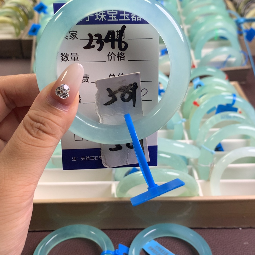 未镶嵌蛇纹石玉手镯2346