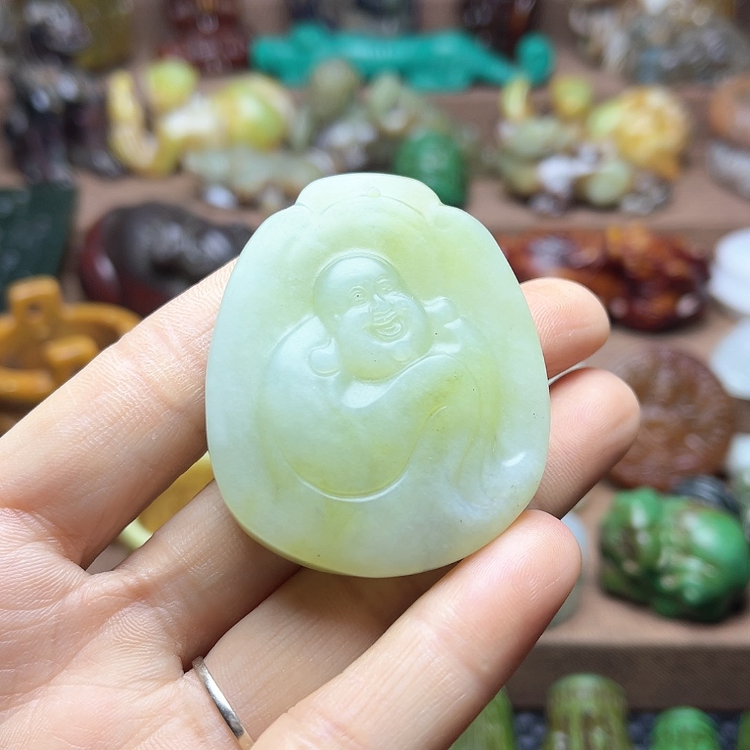 白玉菩提吊坠113。。