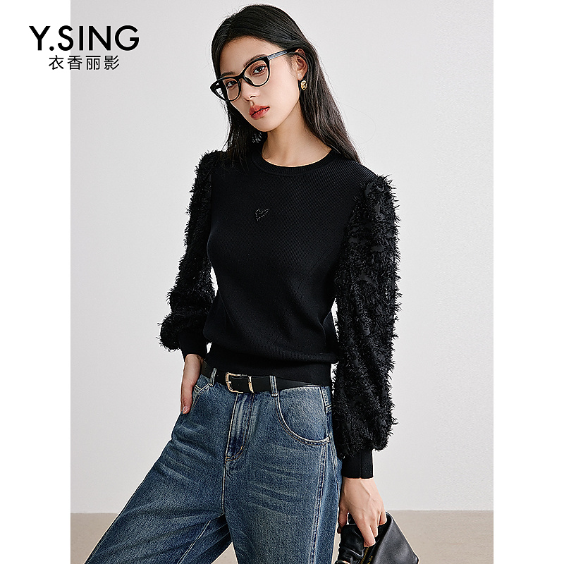 【芋总专属】衣香丽影新款衬衫蕾丝雪纺衫YSY51401102