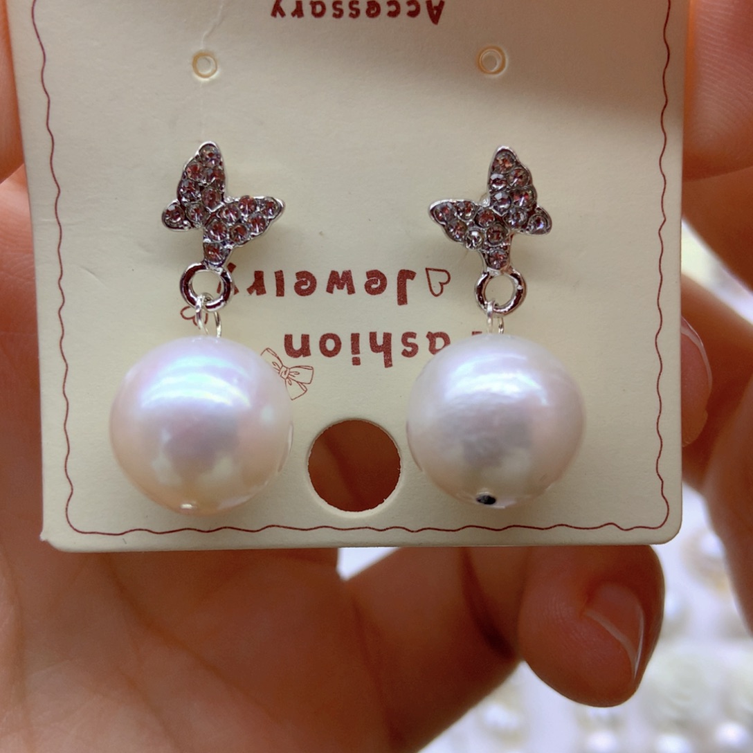 未镶嵌淡水珍珠耳饰