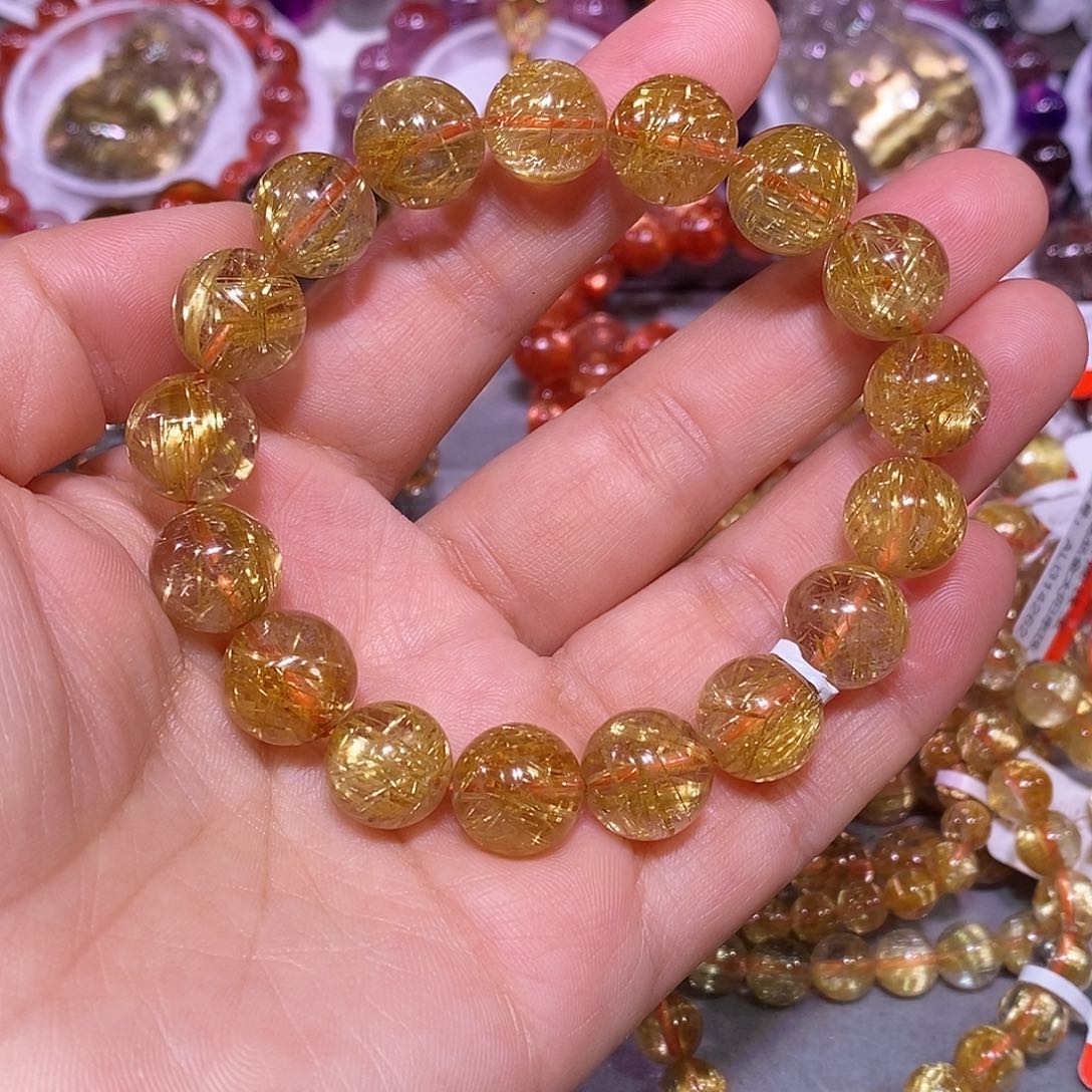 未镶嵌手链水晶金钛晶12.5