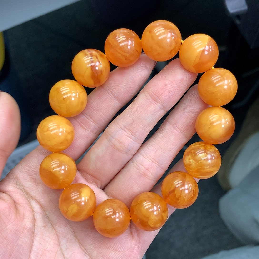 琥珀未镶嵌珠宝奇石16mm➕