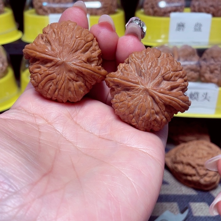 文玩核桃把件磨盘43