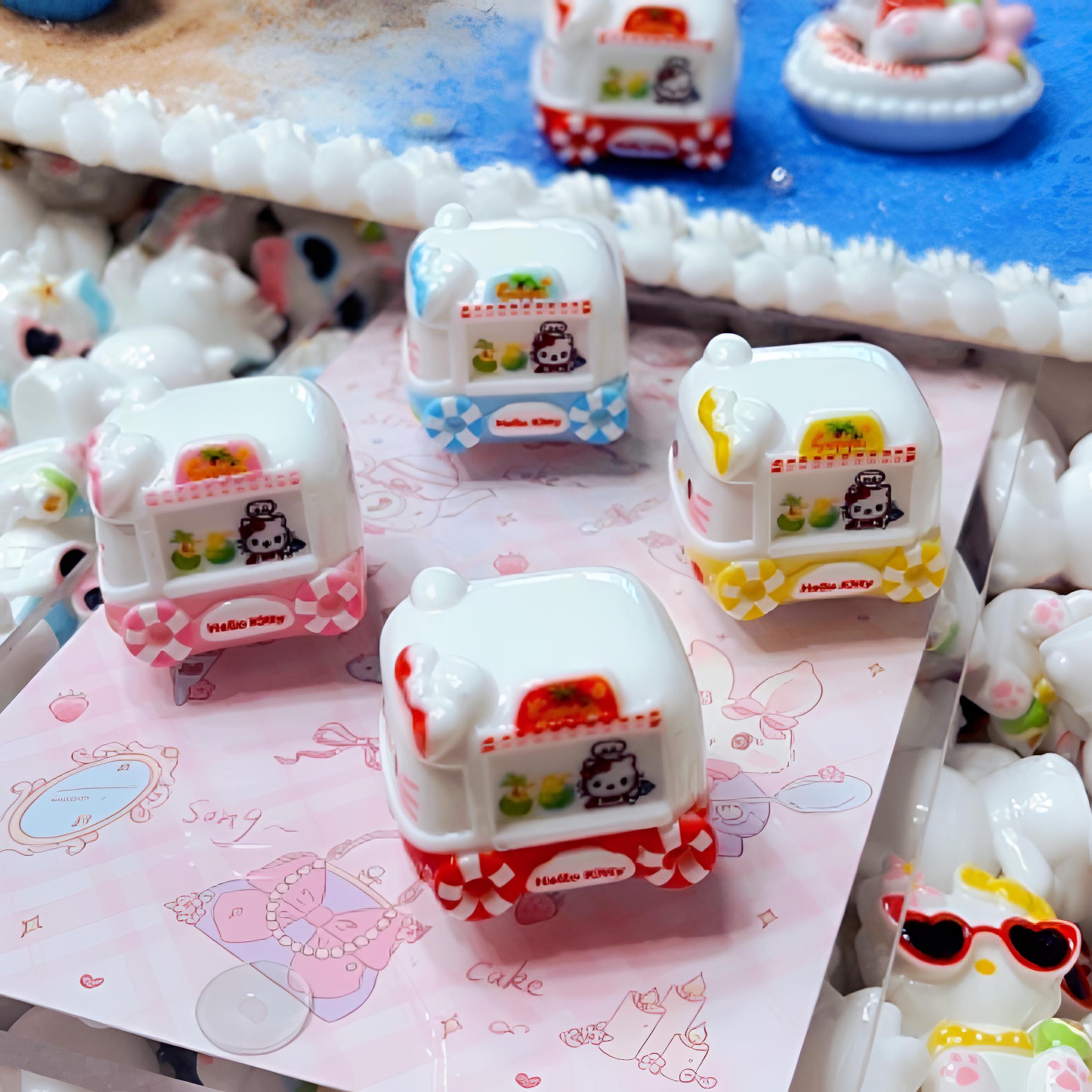 小方定制kitty沙滩度假冰饮车