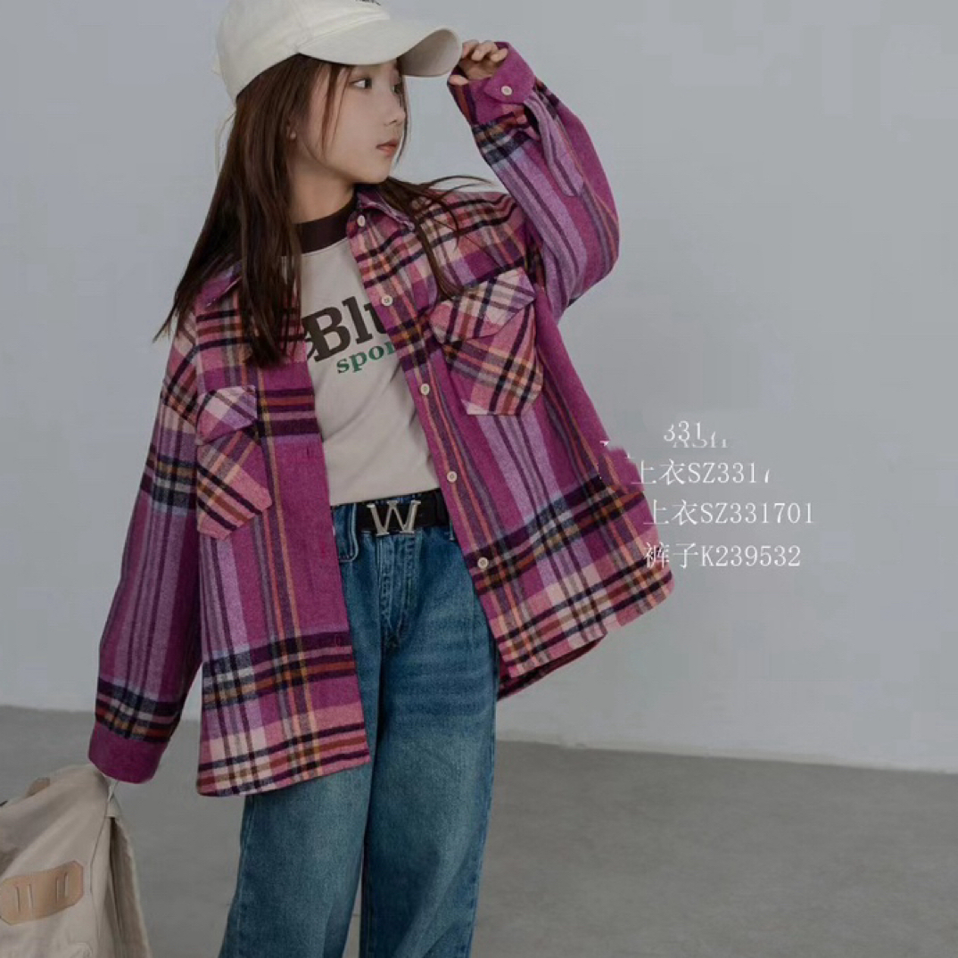 31701高端潮流时尚百搭休闲童装时尚百搭休闲衬衫A15-1-1