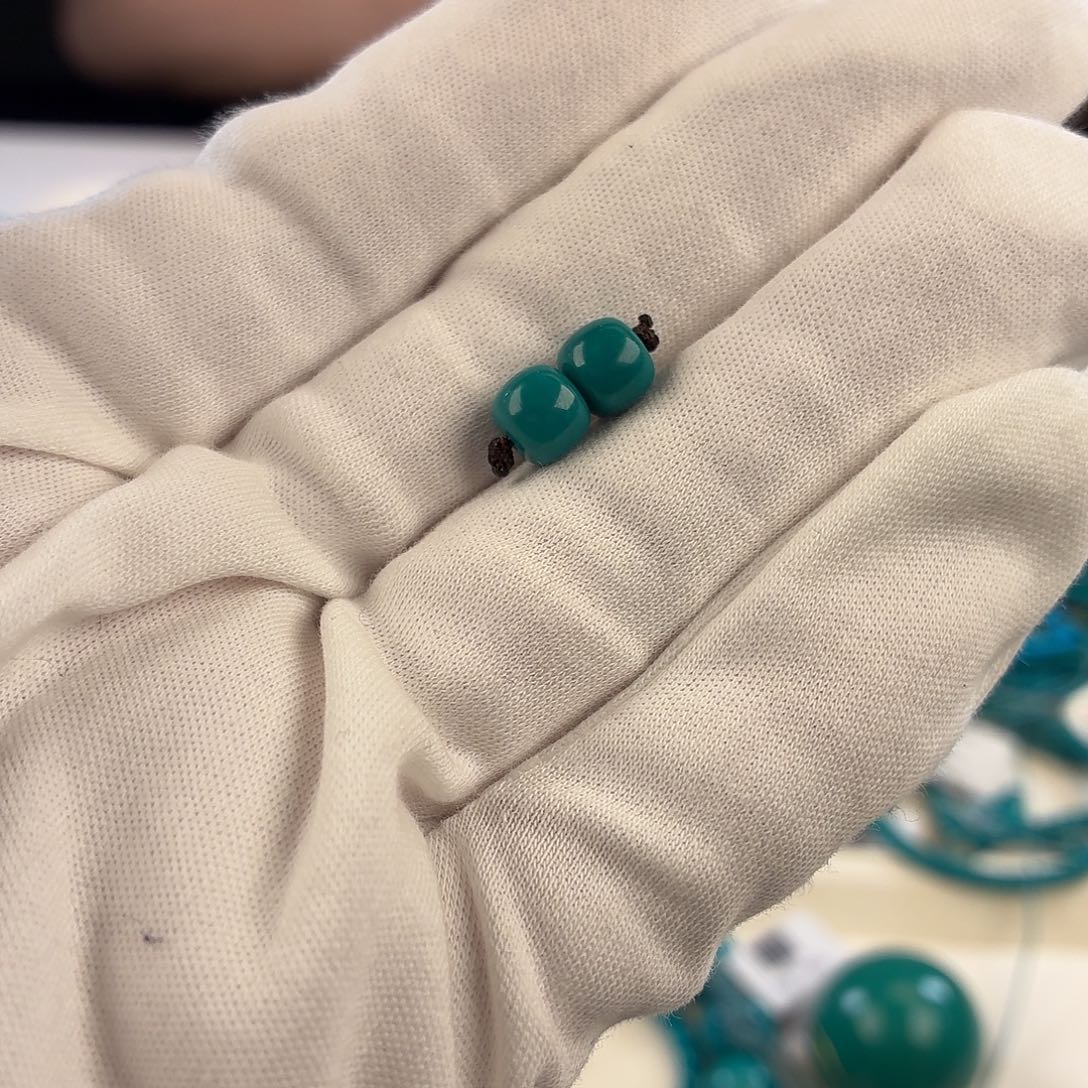 绿松石未镶嵌挂件6.8mm