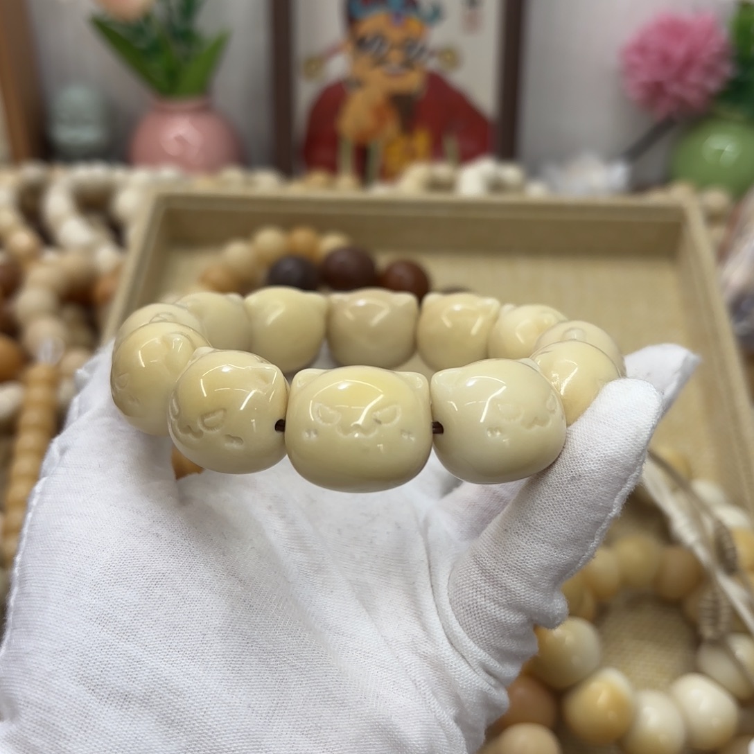 吊坠菩提根/象牙果牙果瑕疵机抛360