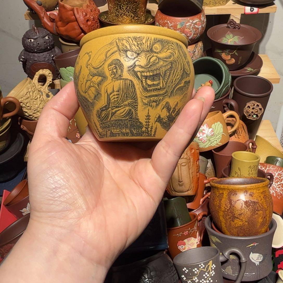 紫砂茶杯宜兴紫砂主人杯