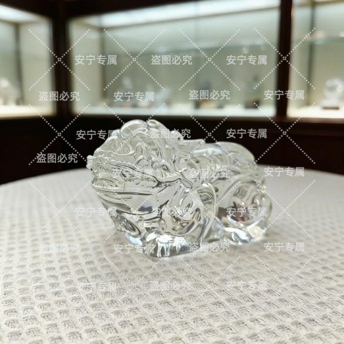 【瑞•招财进宝】水晶貔貅瑞兽摆件桌面开业乔迁新居礼品福气招财