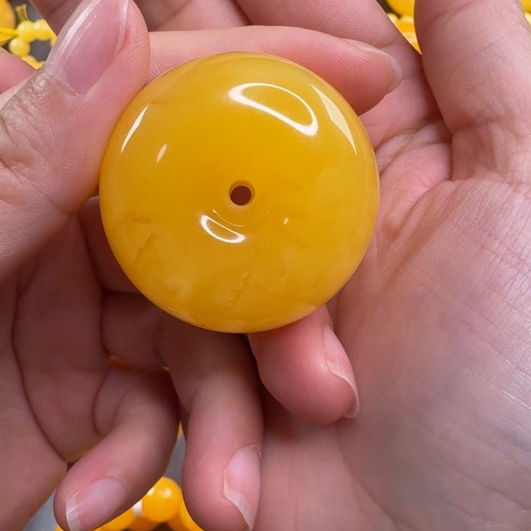 蜜蜡毛衣链未镶嵌