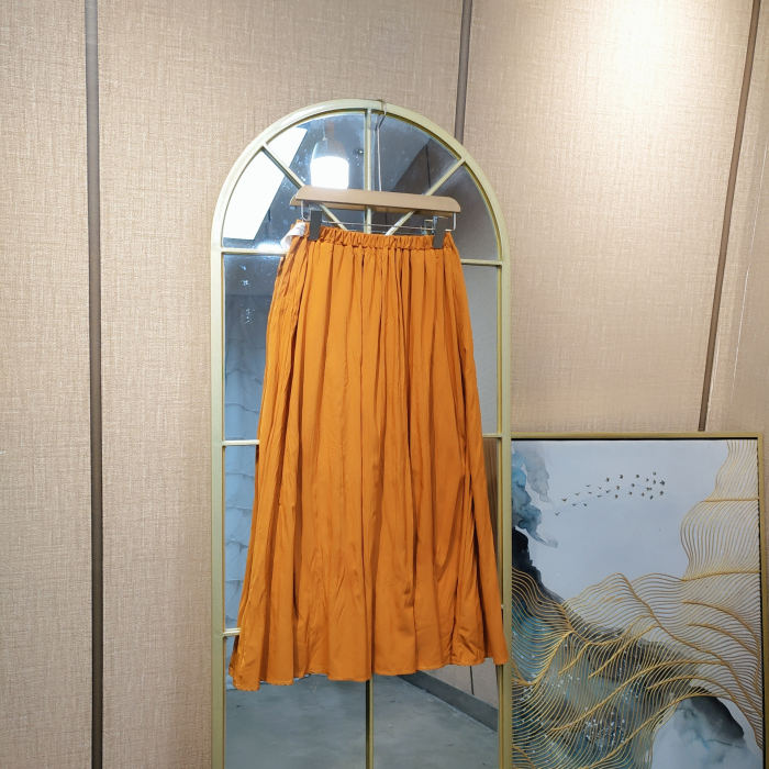 CJ58孕妇黄色半身裙90-140