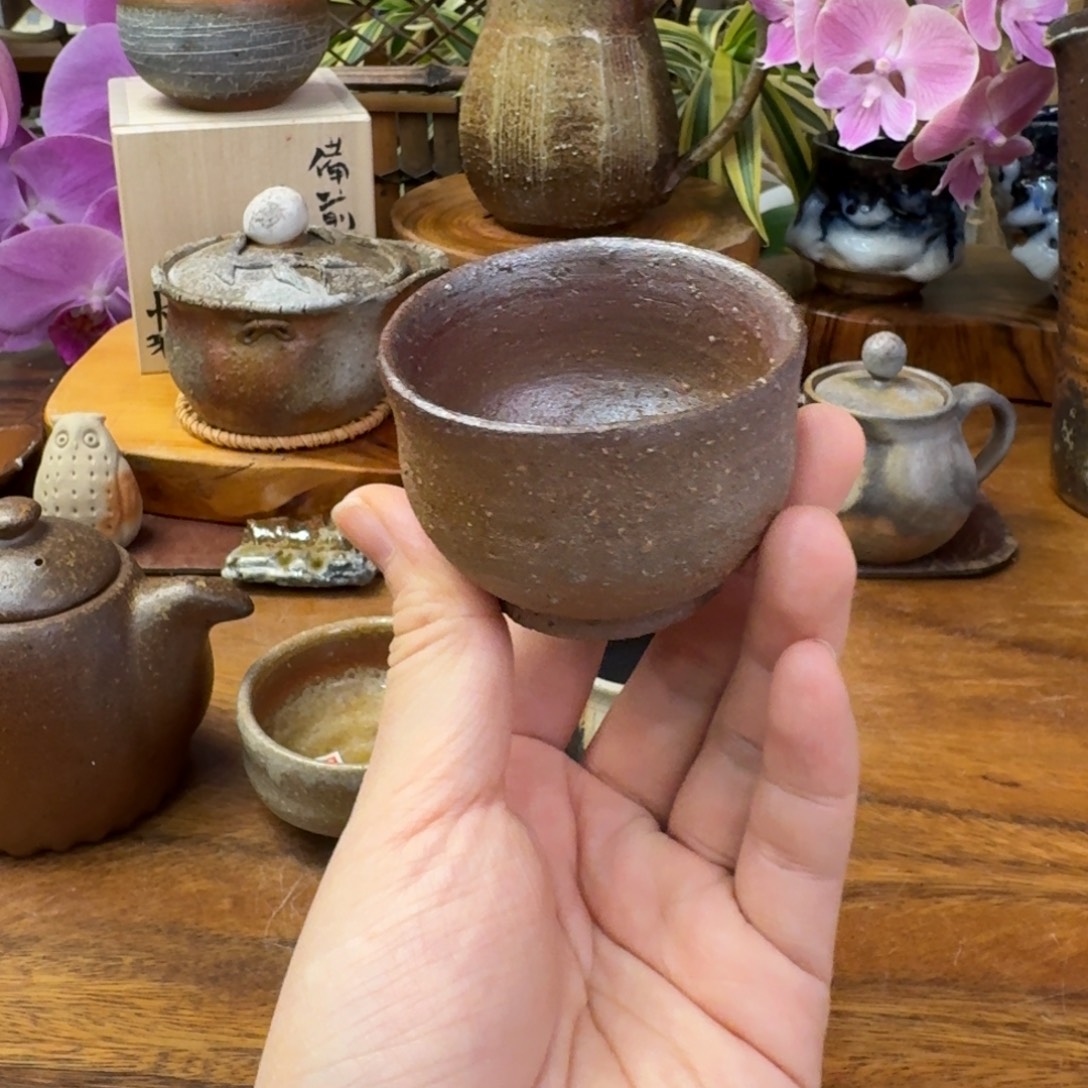 y***h土器女士备前烧精品主人杯福利一口价
