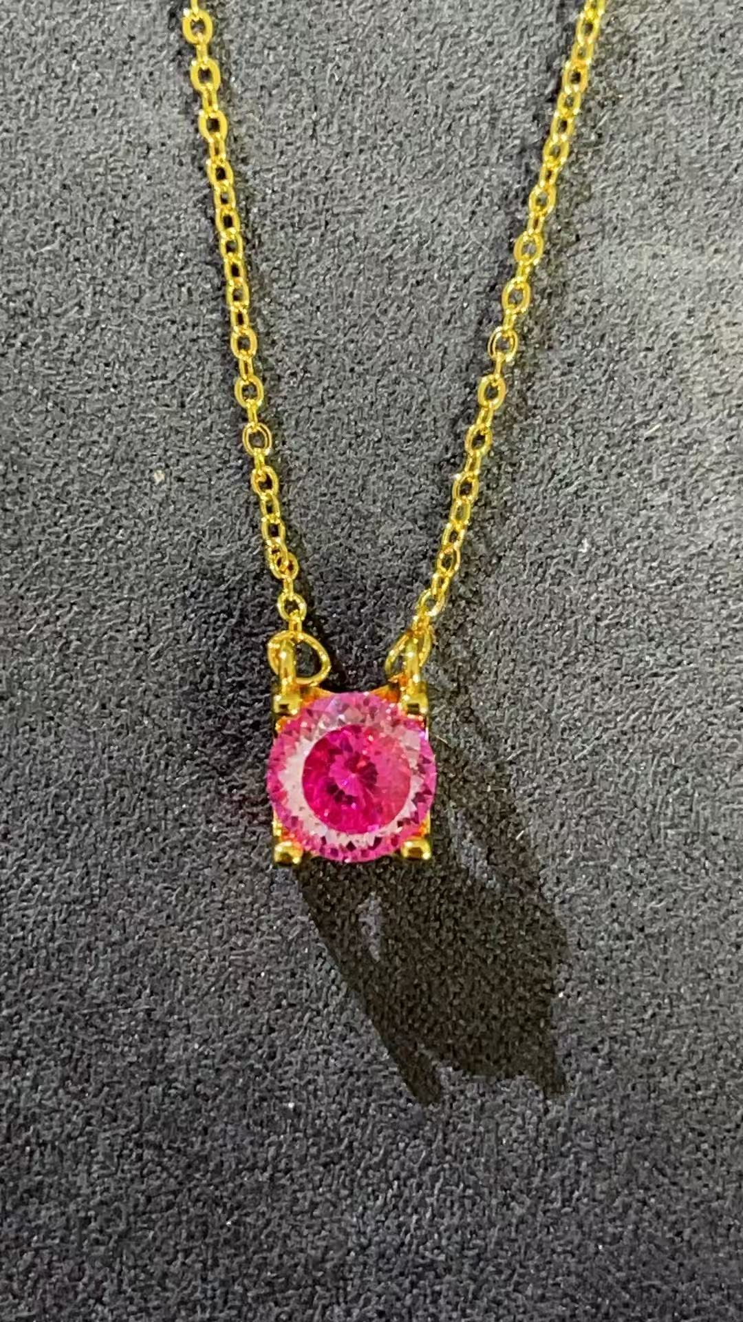 福玺甄选红圆吊坠7407