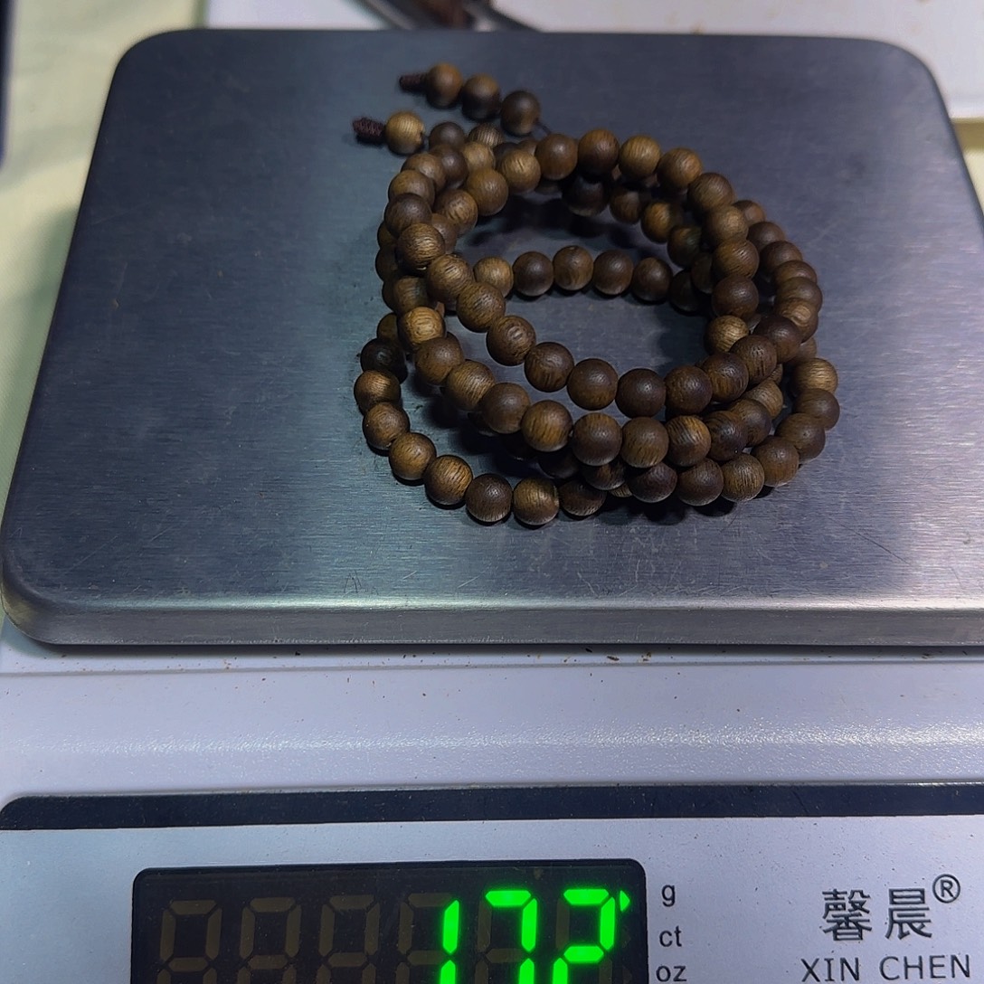 手串沉香0.8规格多圈17.2