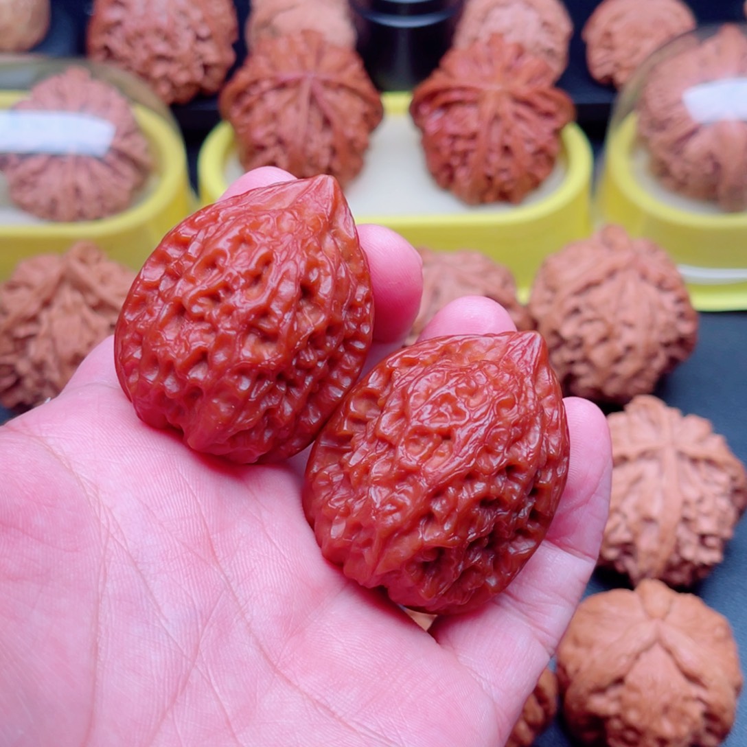 把件文玩核桃沈鸡一年的效果