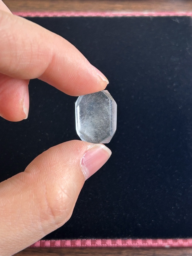 【蓝兔毛随型】水晶手串diy配件约17*13*7mm，售出不退换谢谢