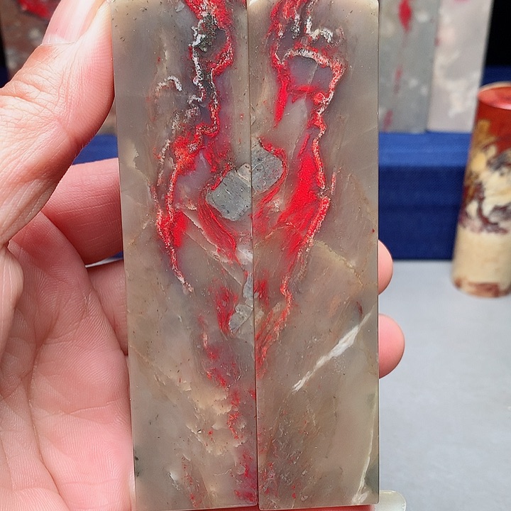 昌化石用****7昌化鸡血石