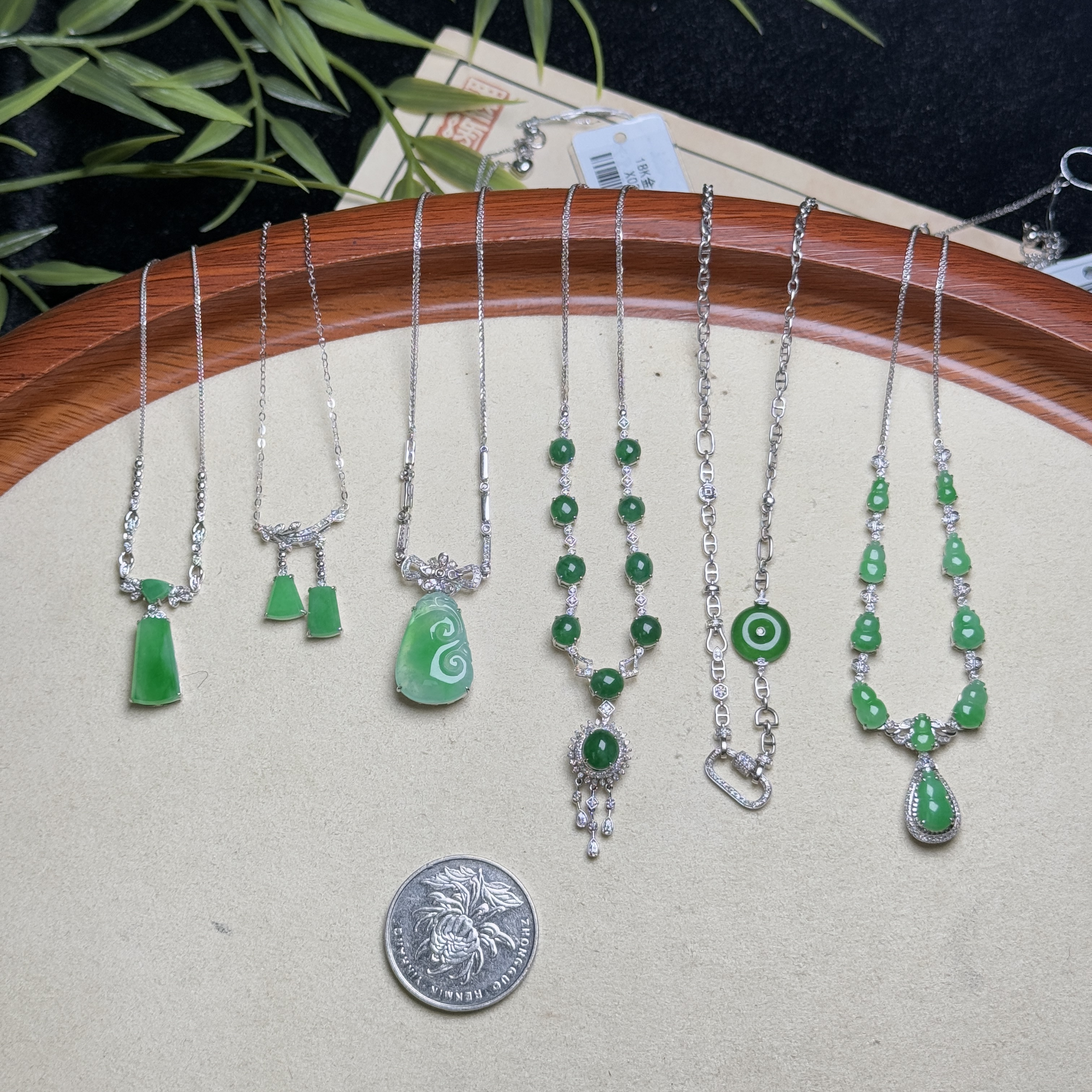 思懿珠宝 18K翡翠项链吊坠-9800-1-ZGM-多样性发一