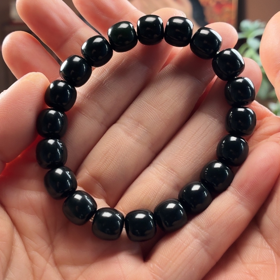 和田玉未镶嵌手链新疆和田玉塔青老9/10