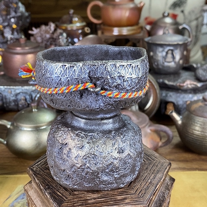 处理一批建水紫陶柴烧茶器，00017