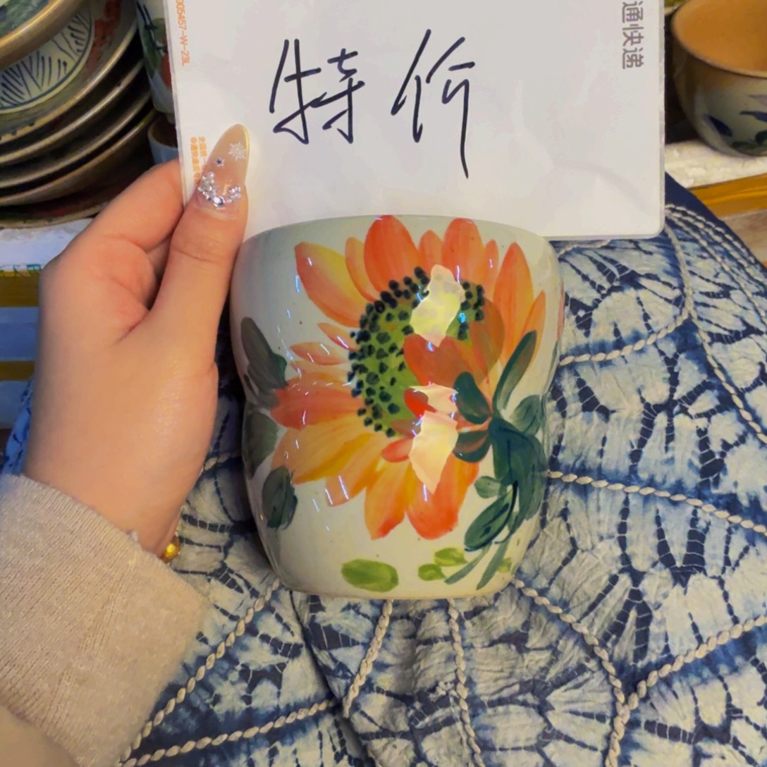 瓷片景德镇陶瓷手工手绘