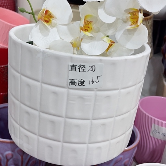 多肉绿植陶瓷花盆9.9包邮，有孔