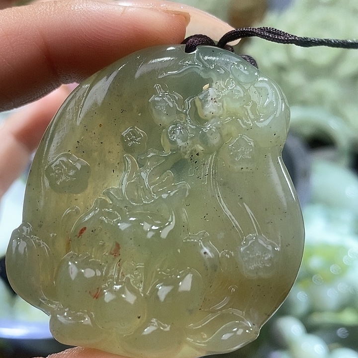 岫玉岫玉吊坠未镶嵌