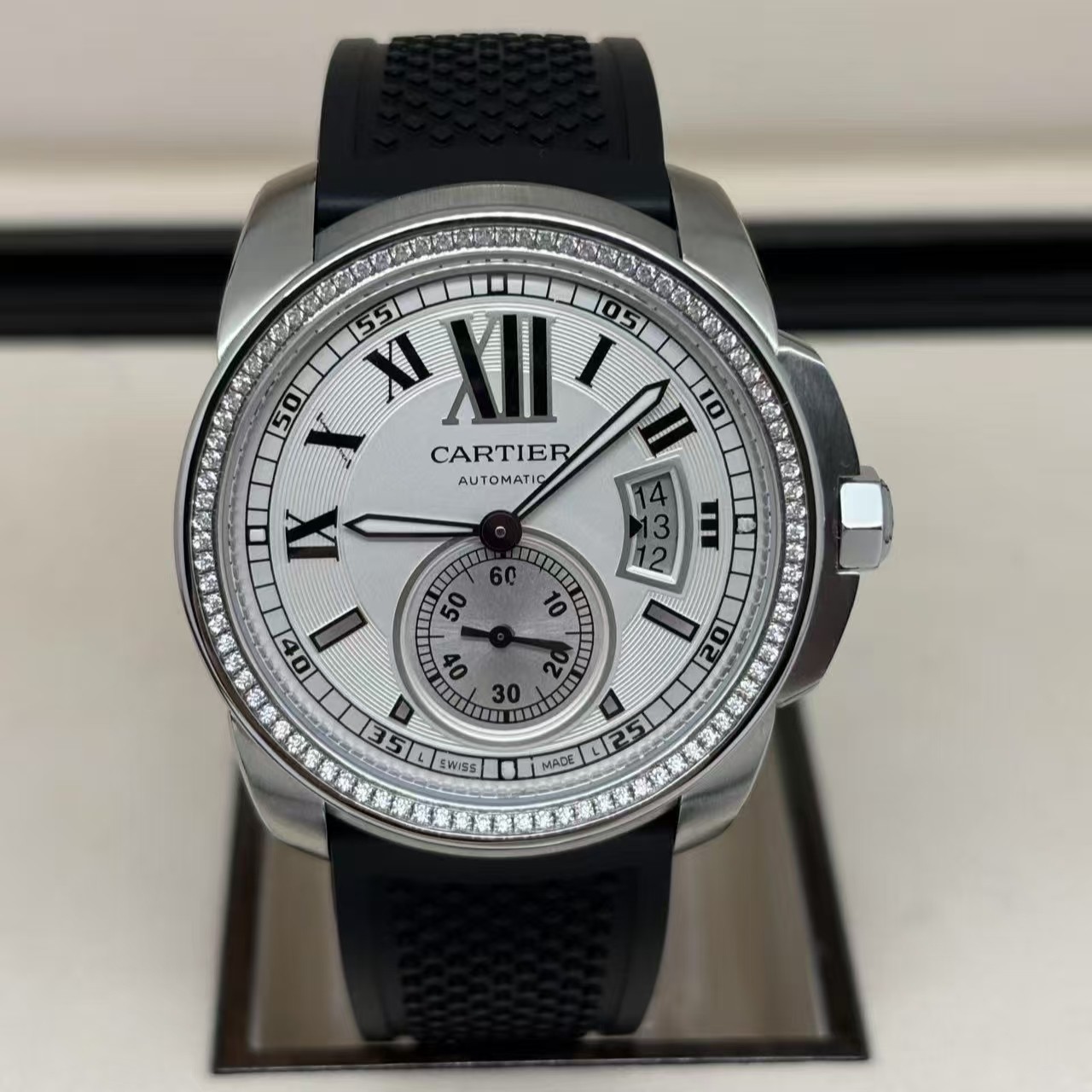 95新 Cartier/卡地亚 卡利博系列/自动/表径42mm/外圈后钻 