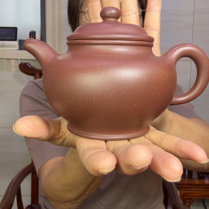 美***堂茶壶底槽青微瑕大掇子400cc左右