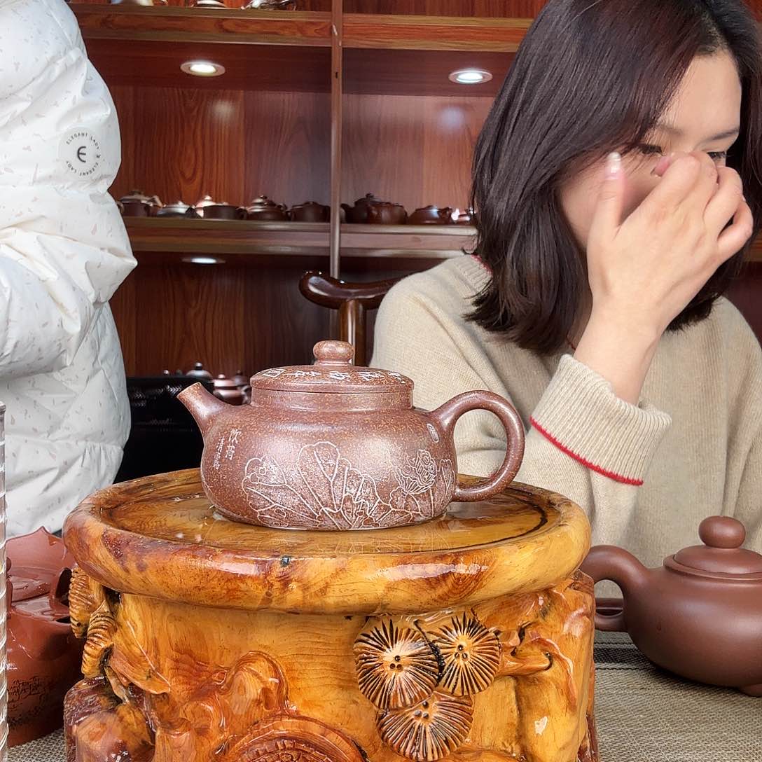 紫砂茶壶一壶李紫砂