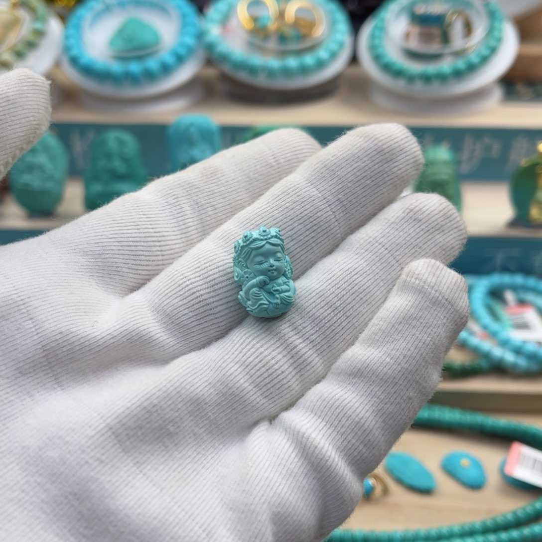 绿松石珠宝奇石未镶嵌