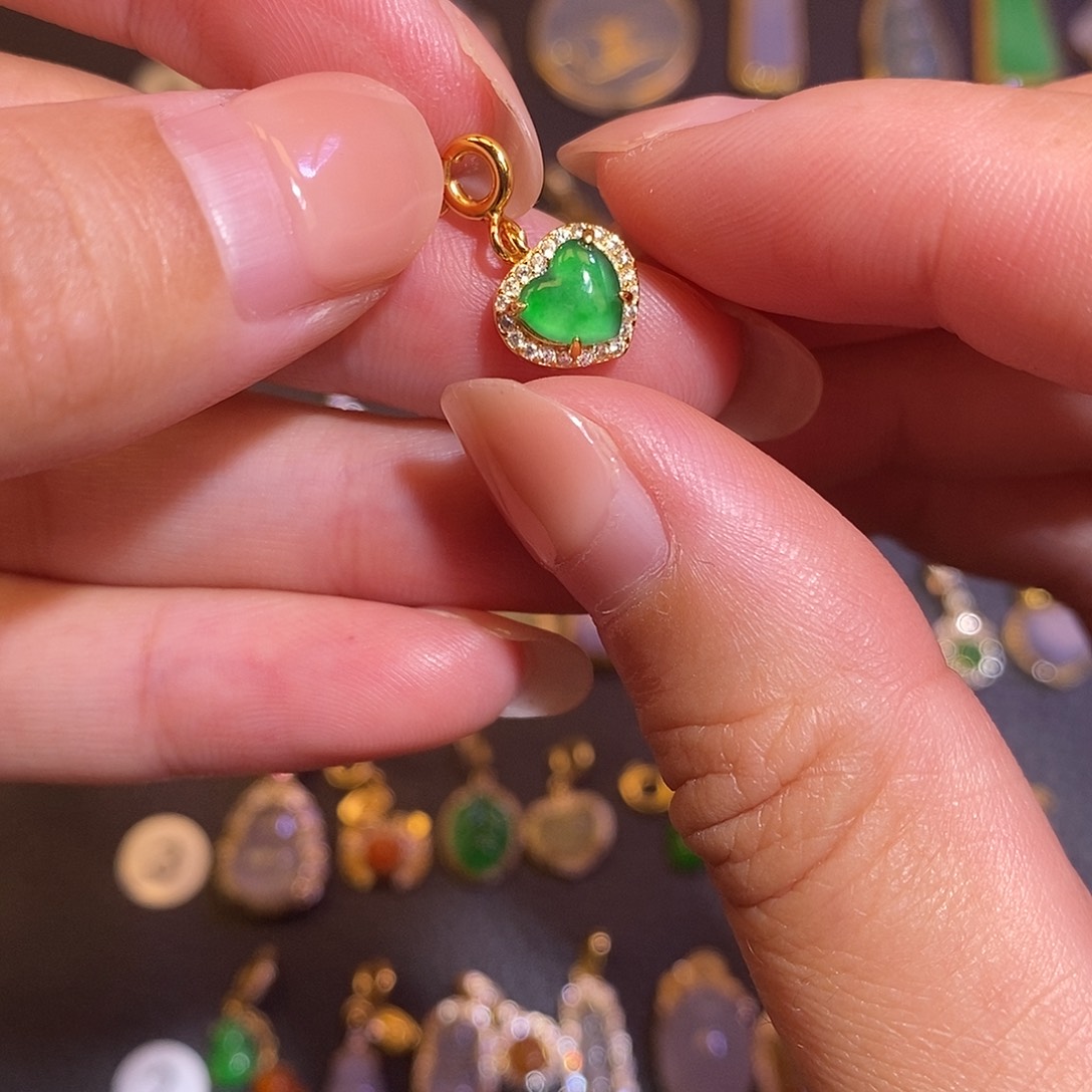 翡翠银S925镶嵌项链