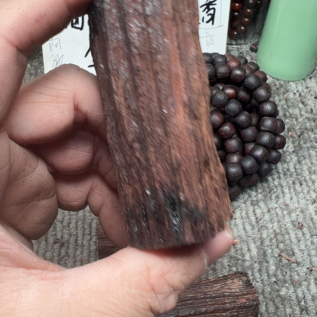 藤类缅甸小叶降真香手把件